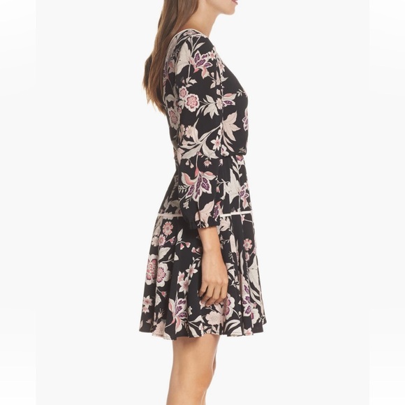 NWT Eliza J Floral Fit & Flare Women’s Dress - Picture 3 of 11